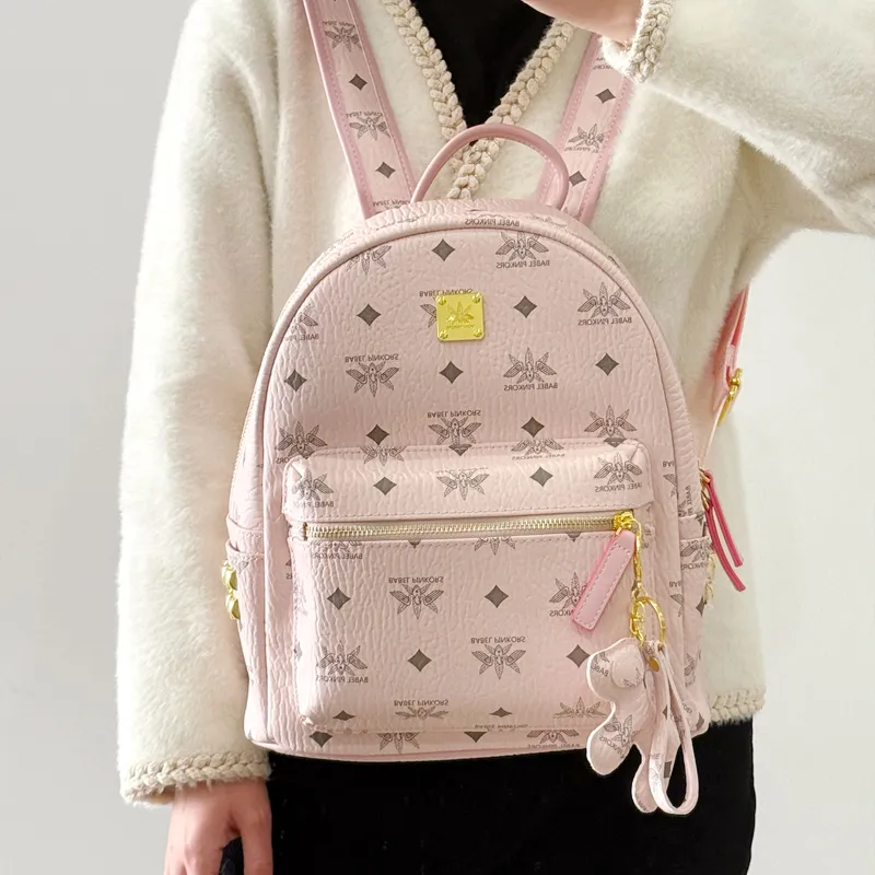 MISS GAIL Synthetic Leather Carry Backpack Tubas Women's Multicolor-34