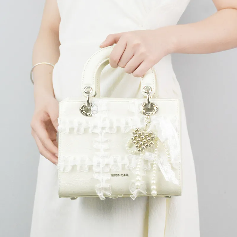 MISS GAIL Synthetic Leather Shoulder Bag, Crossbody Bag, Handbag Regular Women's White-11