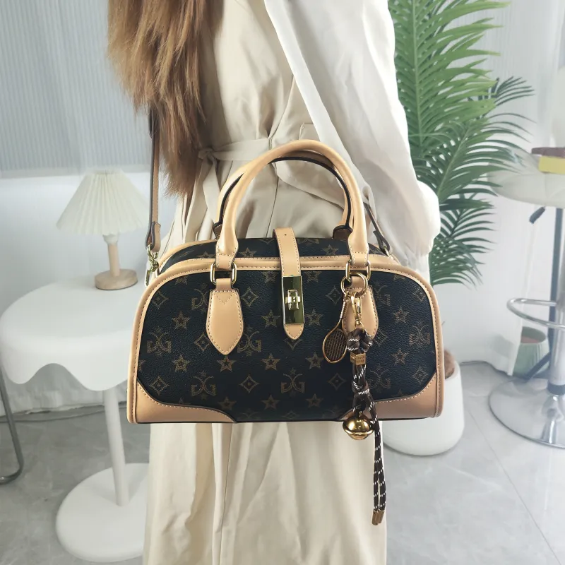 MISS GAIL Synthetic Leather Crossbody Bags Handbags Regular Women's Brown-5