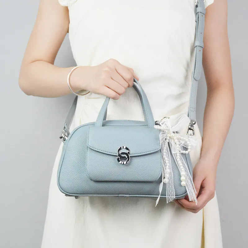 MISS GAIL Synthetic Leather Shoulder Bag, Crossbody Bag, Handbag Regular Women's Yellow/Blue-16
