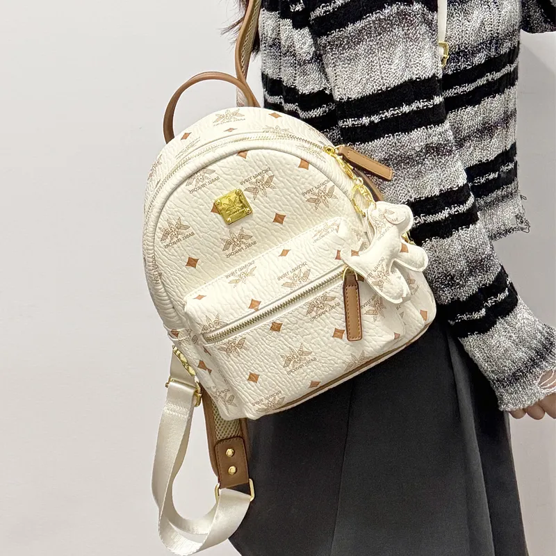 MISS GAIL Synthetic Leather Carry Backpack Tubas Women's Multicolor-12