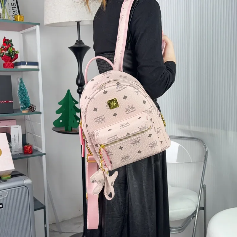 MISS GAIL Synthetic Leather Carry Backpack Tubas Women's Multicolor-20