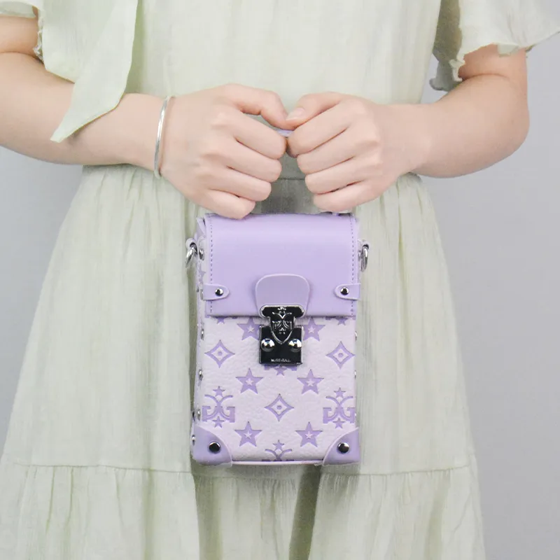 MISS GAIL Synthetic Leather Shoulder Bag, Crossbody Bag, Handbag Women's Purple-11