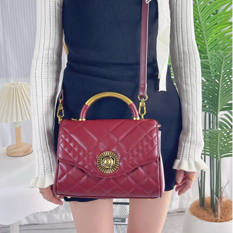 MISS GAIL Synthetic Leather Handbag Shoulder Bag Crossbody Bag Regular Women's Red-5