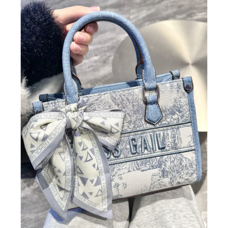 MISS GAIL Artificial Leather Shoulder Bag, Crossbody Bag, Handbag Regular Women's Blue-7