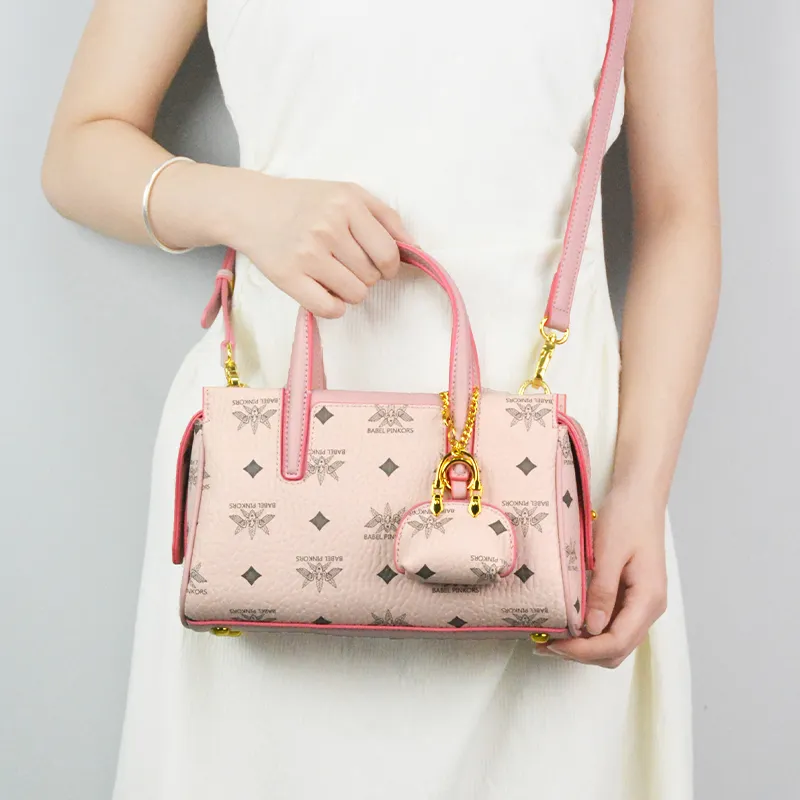 MISS GAIL Artificial Leather One Shoulder Handbag Crossbody Bag Regular Women's Black And White/Beige And Yellow/Pink-14