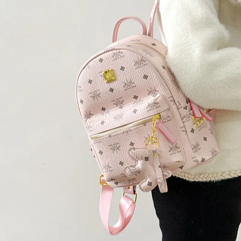 MISS GAIL Synthetic Leather Carry Backpack Tubas Women's Multicolor-35