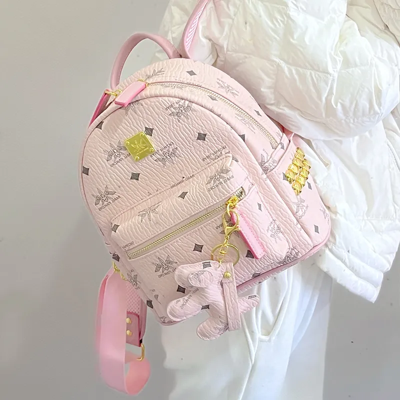 MISS GAIL Synthetic Leather Carry Backpack Tubas Women's Multicolor-16