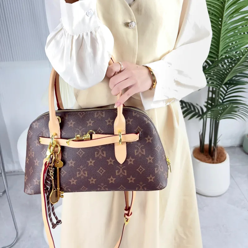 MISS GAIL Synthetic Leather Shoulder Bag Crossbody Bag Handbag Medium Size Women's Apricot-5
