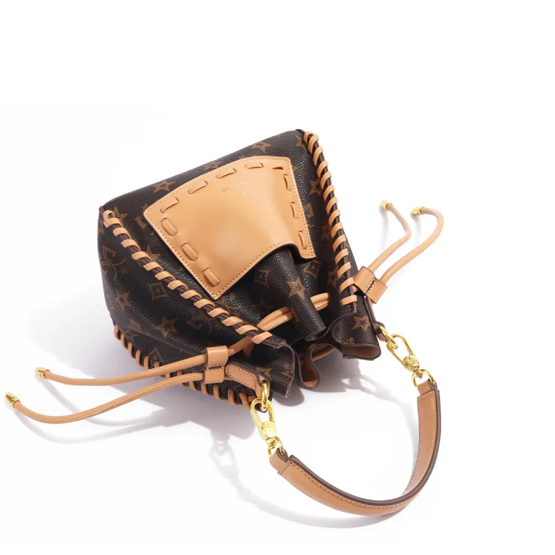 MISS GAIL Synthetic Leather Handbag, Shoulder Bag, Crossbody Bag Regular Women's Old Floral Apricot-8