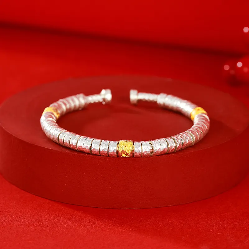 IDEAL 999 Fine Silver Bangles Women's-2