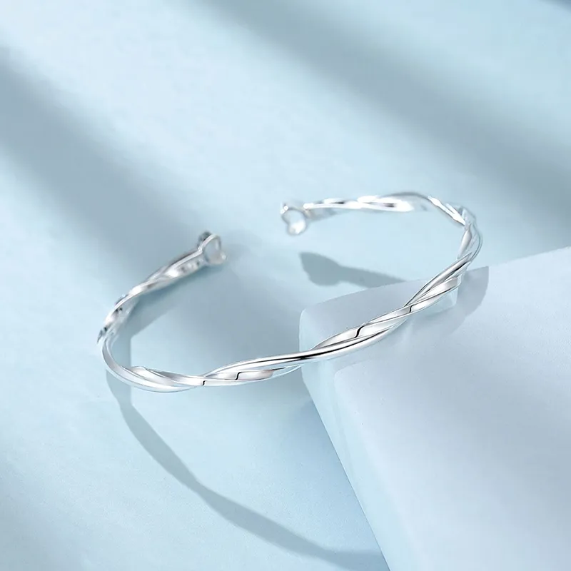 IDEAL 999 Fine Silver Bangles Unisex-2