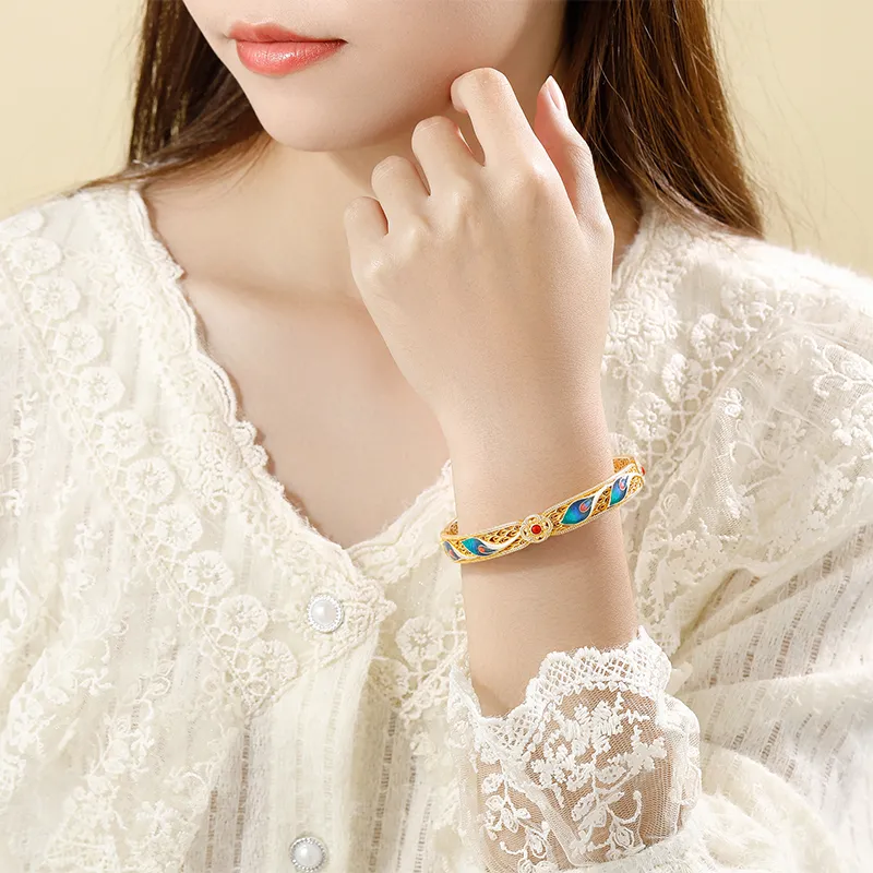 IDEAL 999 Fine Silver Bangles Women's-1