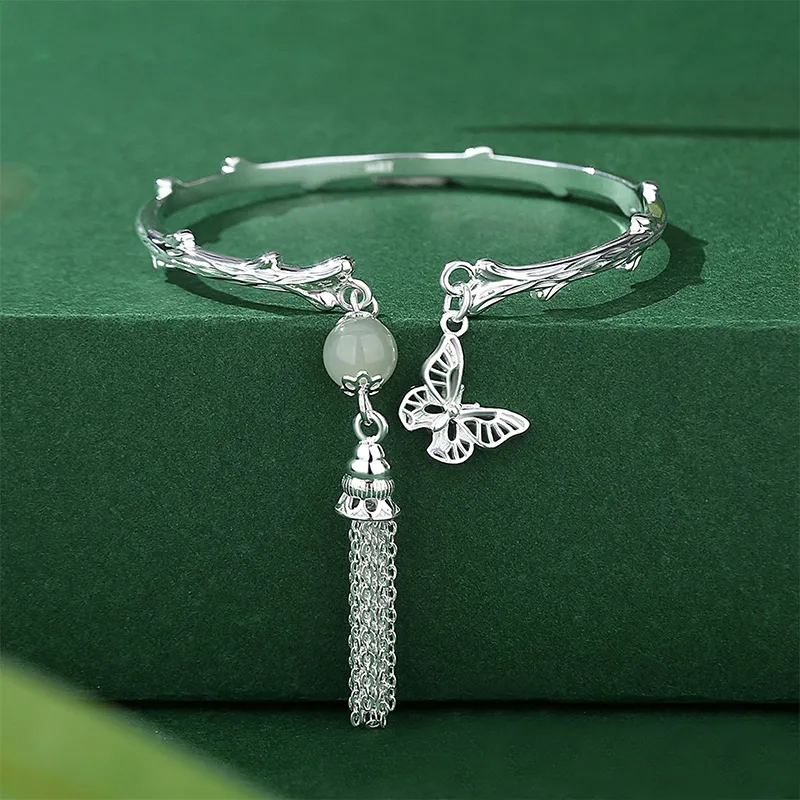 IDEAL 999 Fine Silver Bangles Women's-2