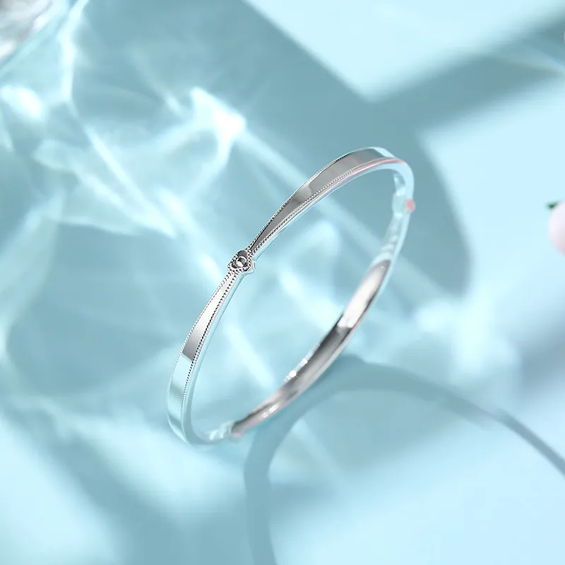 IDEAL 999 Fine Silver Bangles Women's-4