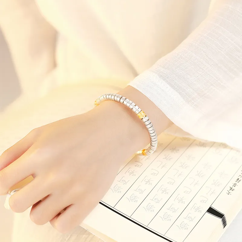 IDEAL 999 Fine Silver Bangles Women's-1