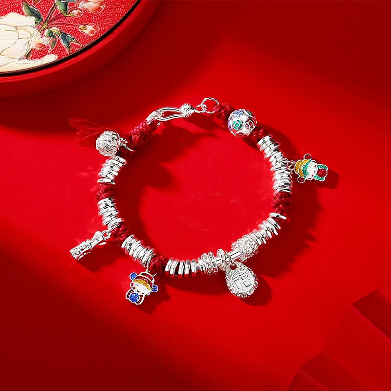 IDEAL 999 Fine Silver Bracelets Unisex-2