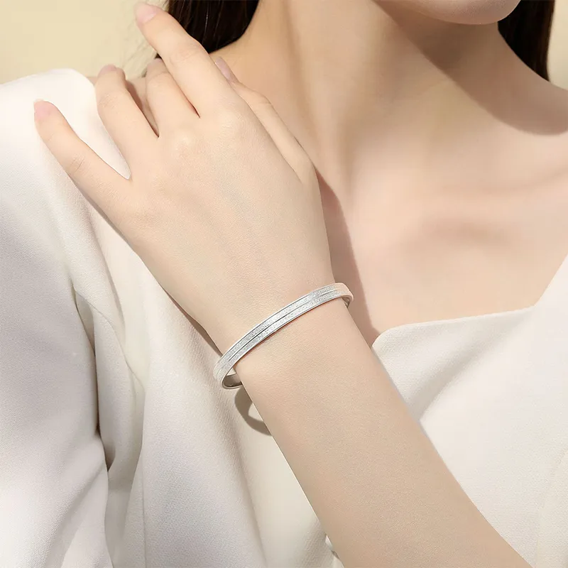 IDEAL 999 Fine Silver Bangles Unisex-1