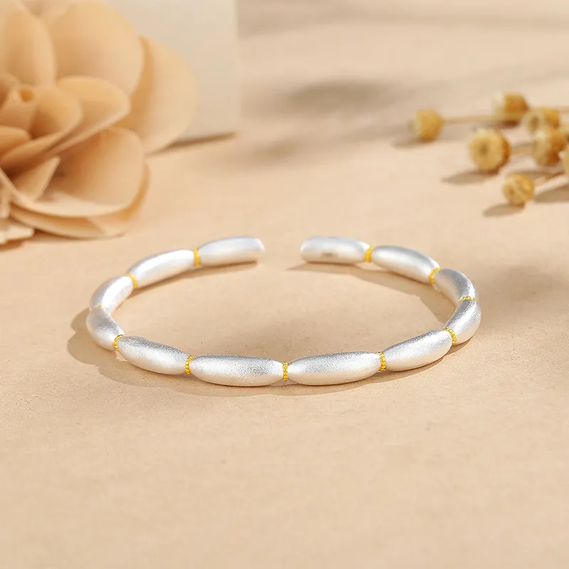 IDEAL 999 Fine Silver Sterling Silver Bracelets Unisex-4
