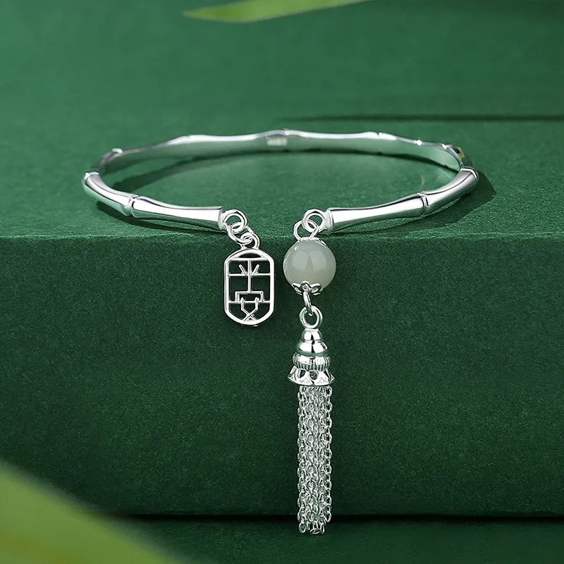 IDEAL 999 Fine Silver Bangles Women's-2