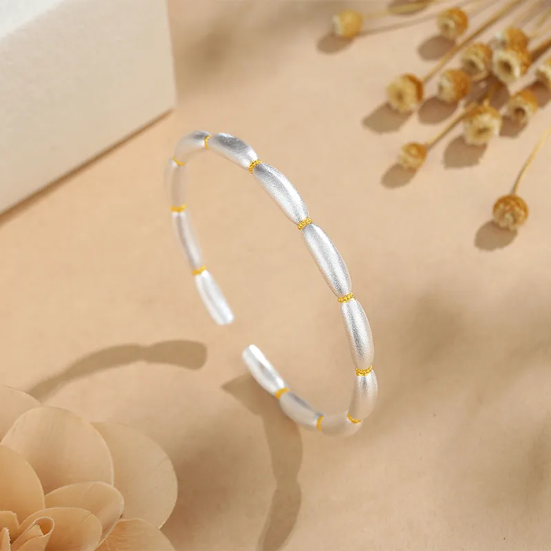 IDEAL 999 Fine Silver Sterling Silver Bracelets Unisex-2