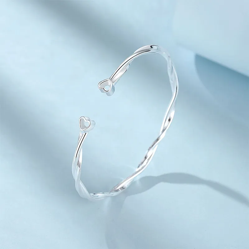 IDEAL 999 Fine Silver Bangles Unisex-3