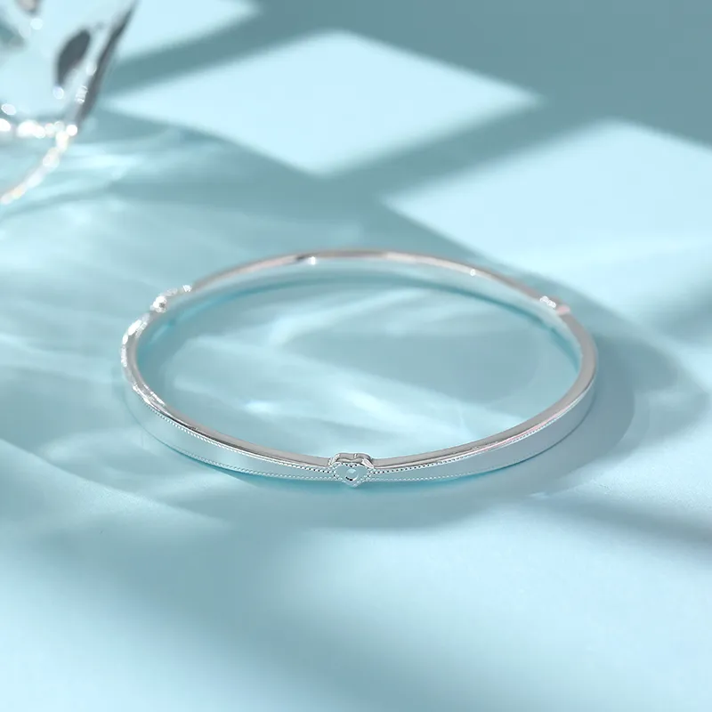 IDEAL 999 Fine Silver Bangles Women's-3