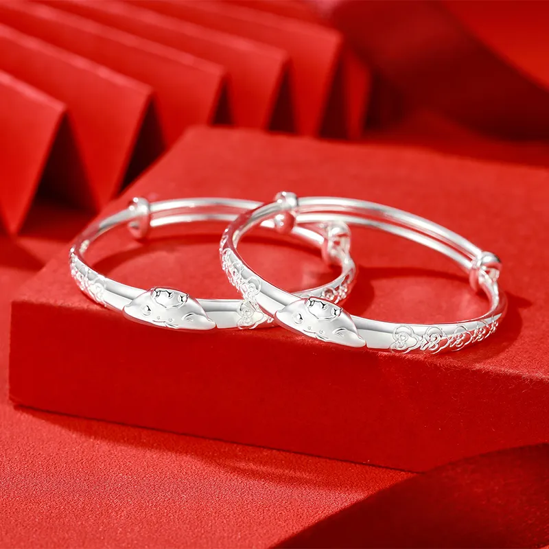 IDEAL S999 Fine Silver Sterling Silver Bracelets Kids'-1