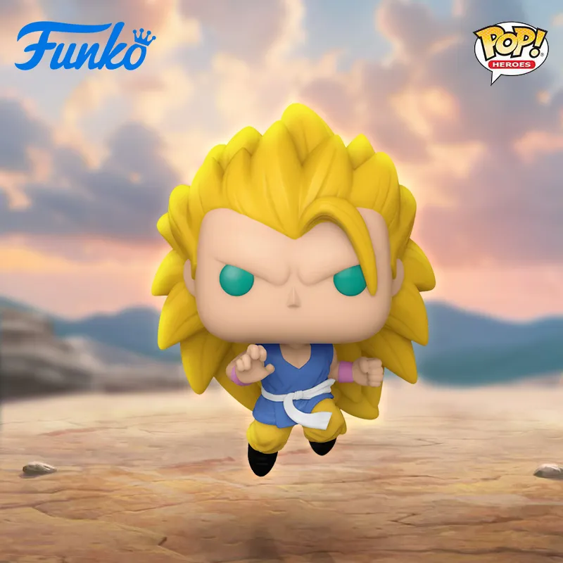 Funko POP! Dragon Ball GT Collection Sun Wukong Super Saiyan Chibi Figures 10.5cm-1
