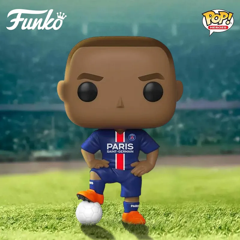 Funko Pop World Cup Soccer Player Paris Saint Germain Kylian Mbappé Chibi Figures 10cm-1