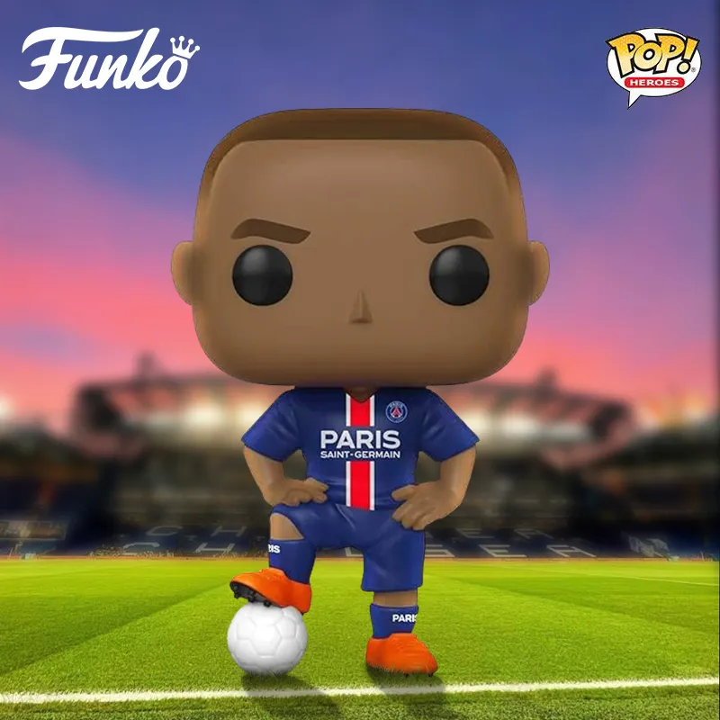 Funko Pop World Cup Soccer Player Paris Saint Germain Kylian Mbappé Chibi Figures 10cm-3