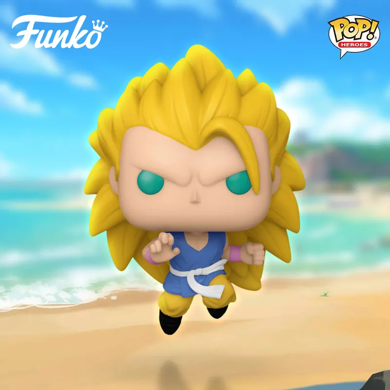 Funko POP! Dragon Ball GT Collection Sun Wukong Super Saiyan Chibi Figures 10.5cm-2
