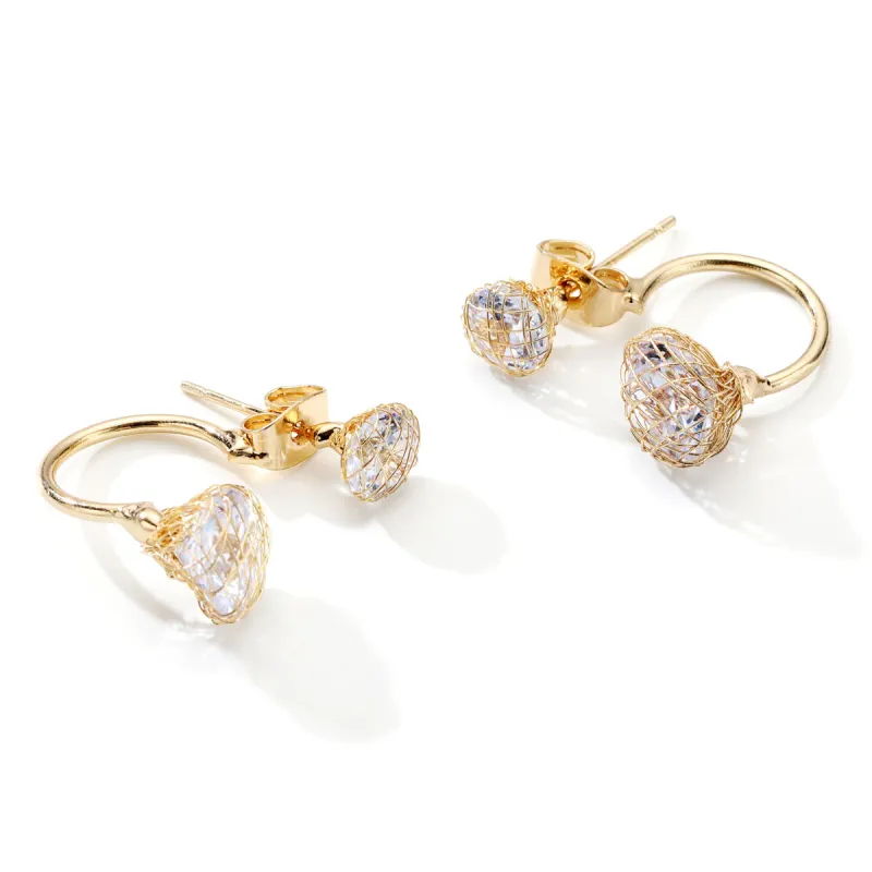XXOFF Rhinestone Stud Earrings Women's-3