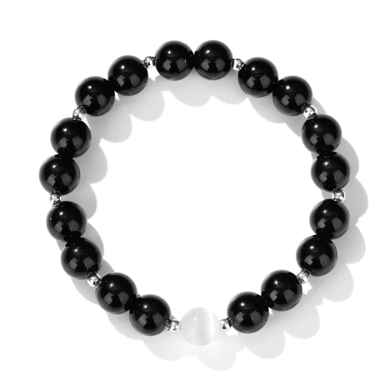 XXOFF Synthetic Glass Cat's Eye Bracelets Unisex-1