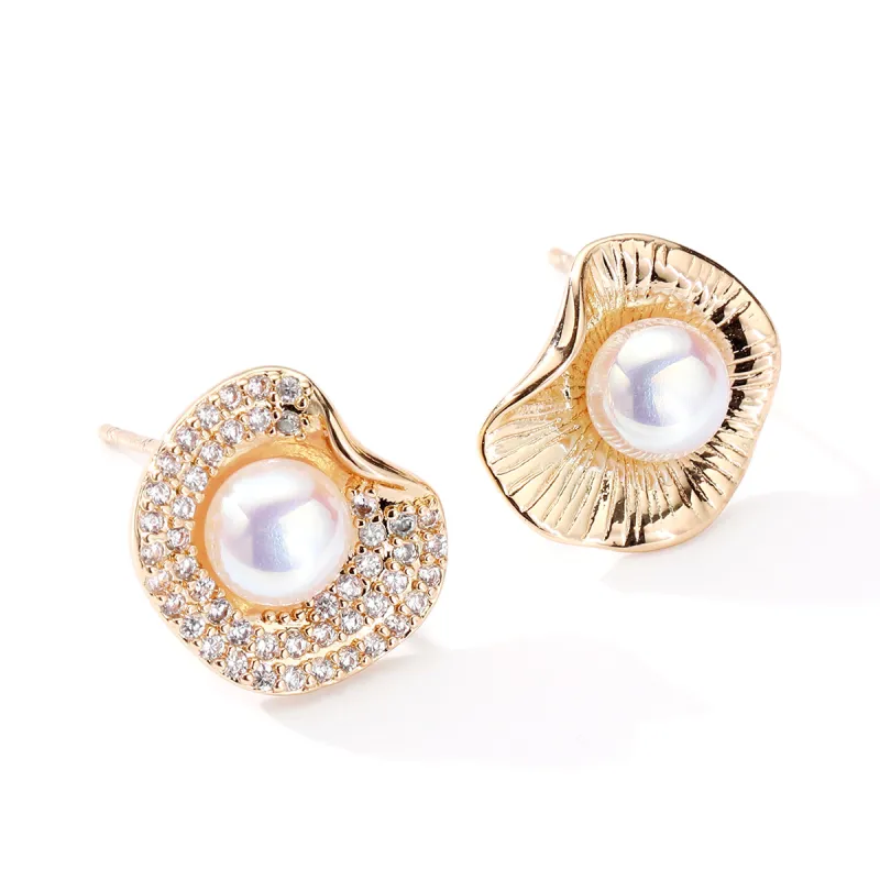 XXOFF Copper Alloy Stud Earrings Women's-2