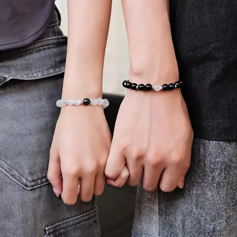 XXOFF Synthetic Glass Cat's Eye Bracelets Unisex-5