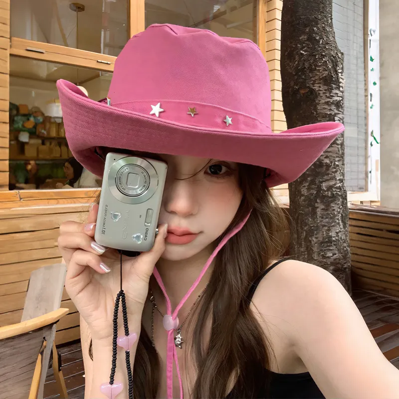 XXOFF Cotton Bucket Hats Women's Rose Red-5