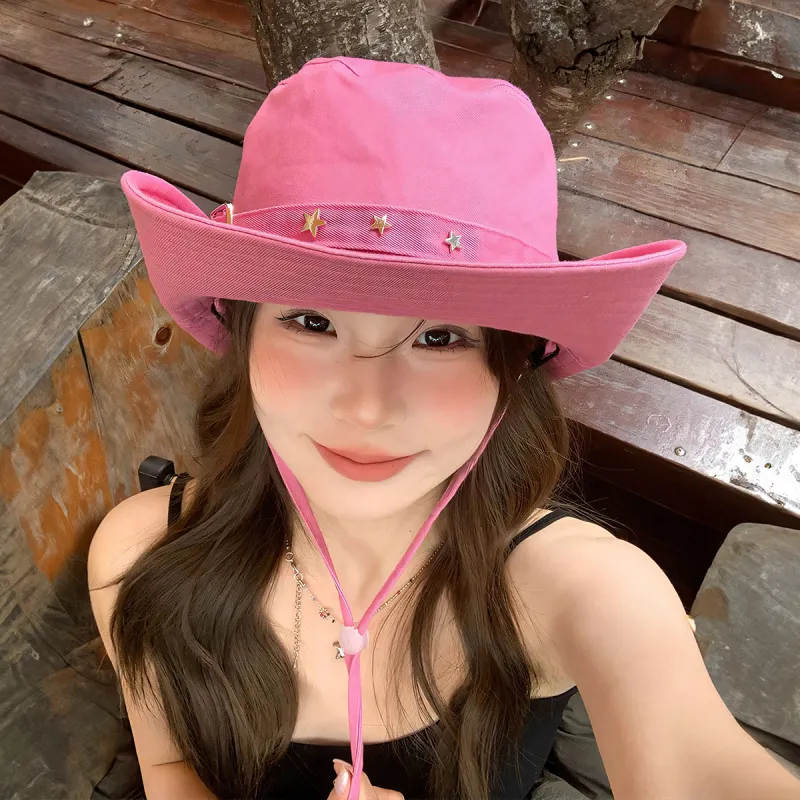 XXOFF Cotton Bucket Hats Women's Rose Red-3