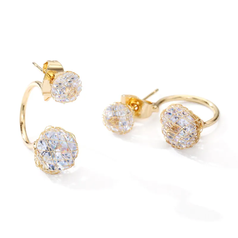 XXOFF Rhinestone Stud Earrings Women's-6