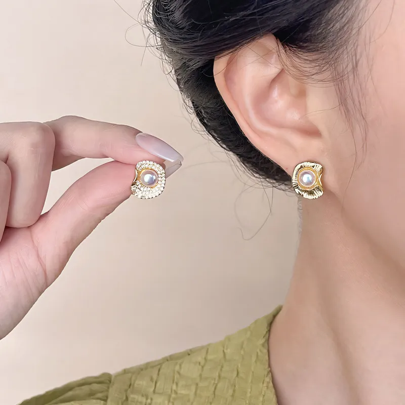 XXOFF Copper Alloy Stud Earrings Women's-5