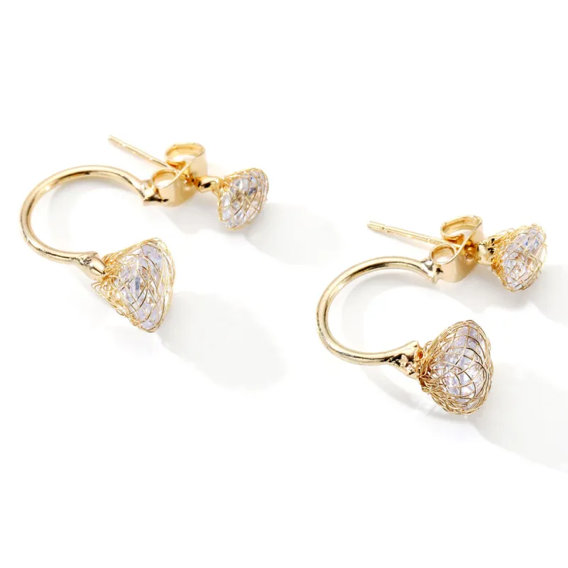 XXOFF Rhinestone Stud Earrings Women's-4