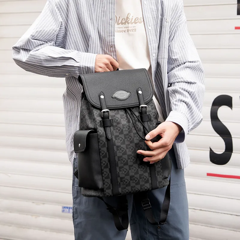Dickies PVC Polyvinyl Chloride With PU Backpack Men's Black-3