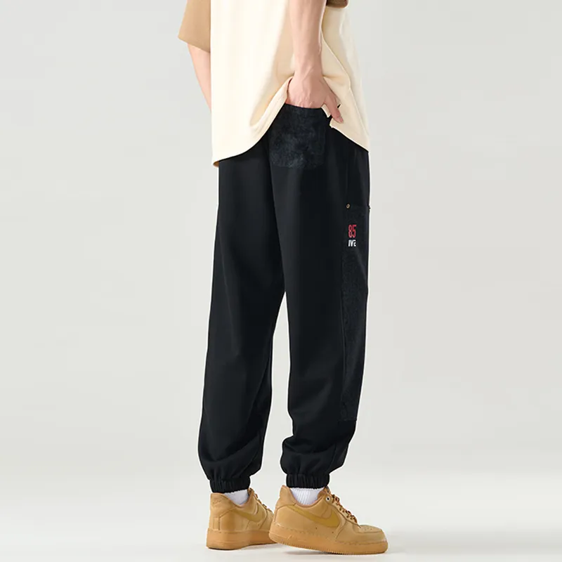 IVEIII Casual Pants Unisex Black-4