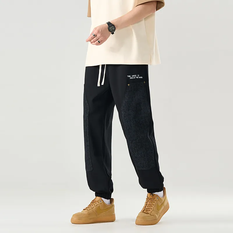 IVEIII Casual Pants Unisex Black-3