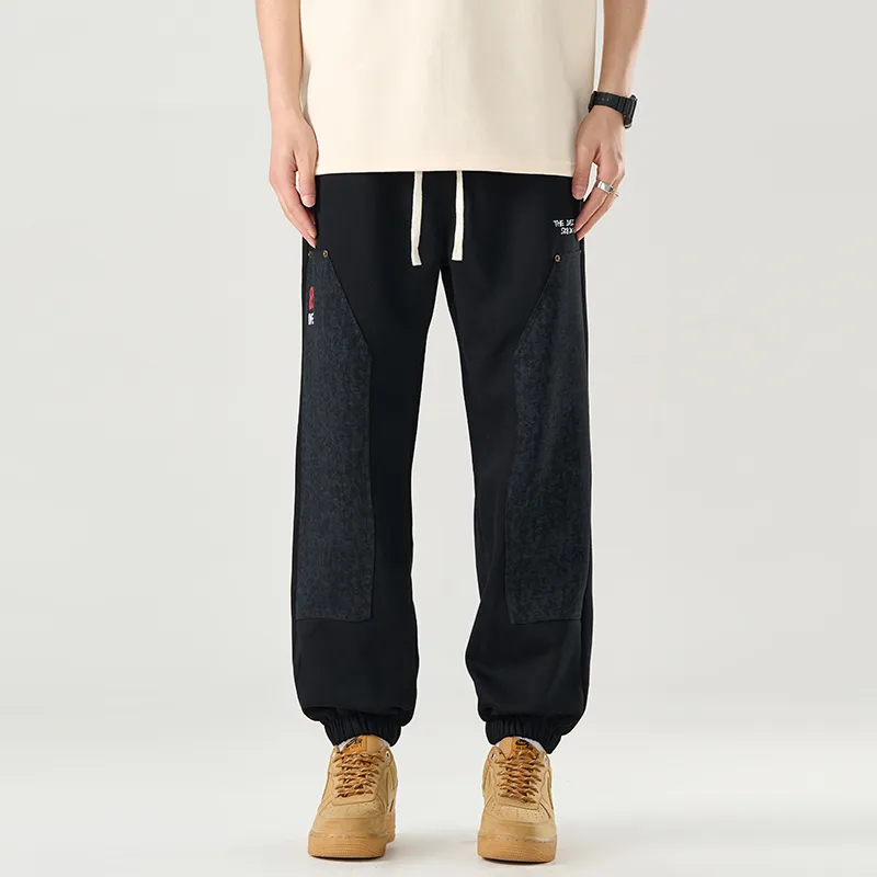 IVEIII Casual Pants Unisex Black-2