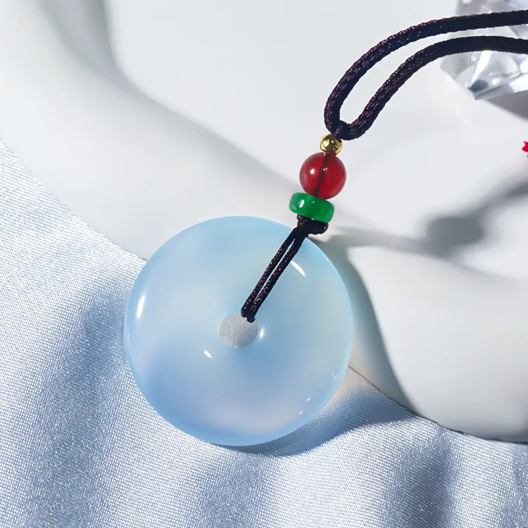 D.Get Chalcedony Necklaces Unisex-3