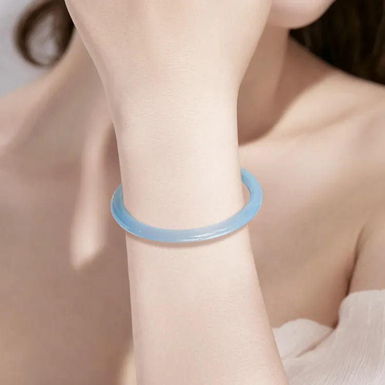 D.Get Chalcedony Bangles Unisex-8