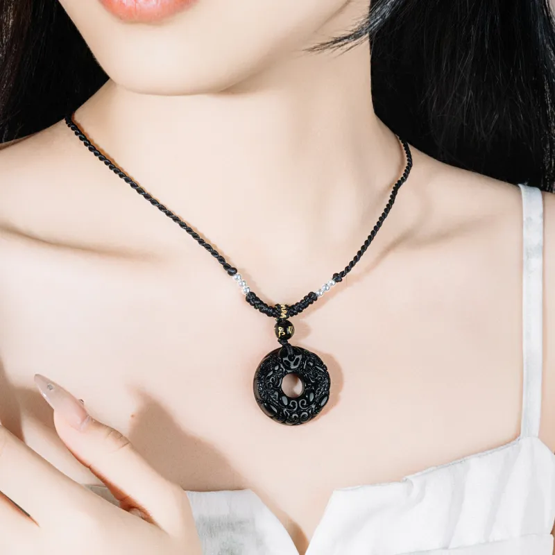 D.Get Obsidian Necklaces Unisex-4