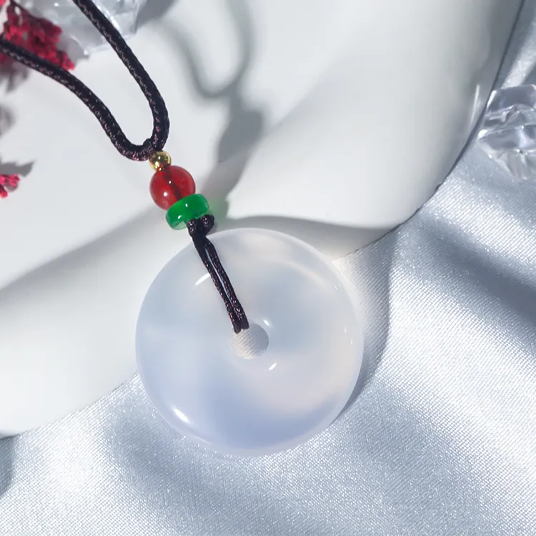 D.Get Chalcedony Necklaces Unisex-14