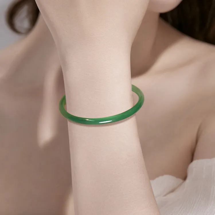 D.Get Chalcedony Bangles Unisex-11